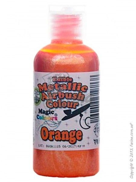 Краситель для аэрографа Оранжевый металлик Magic Colours 55 мл - Metallik Airbrush (Металлик Эйрбраш)< фото цена